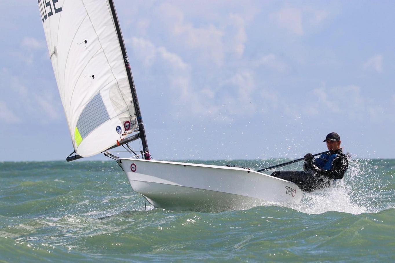 Ben Hutton-Penman sailing an RS Aero