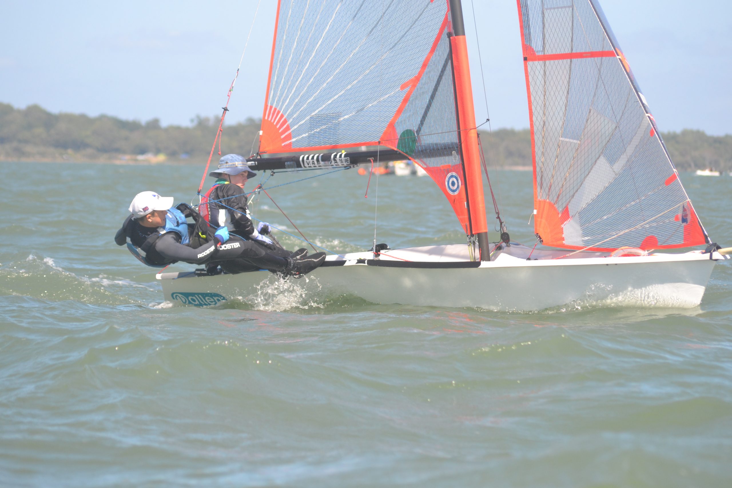 Sam Webb (Crew) & Nick Evans (Helm) Sailing 29er Skiff