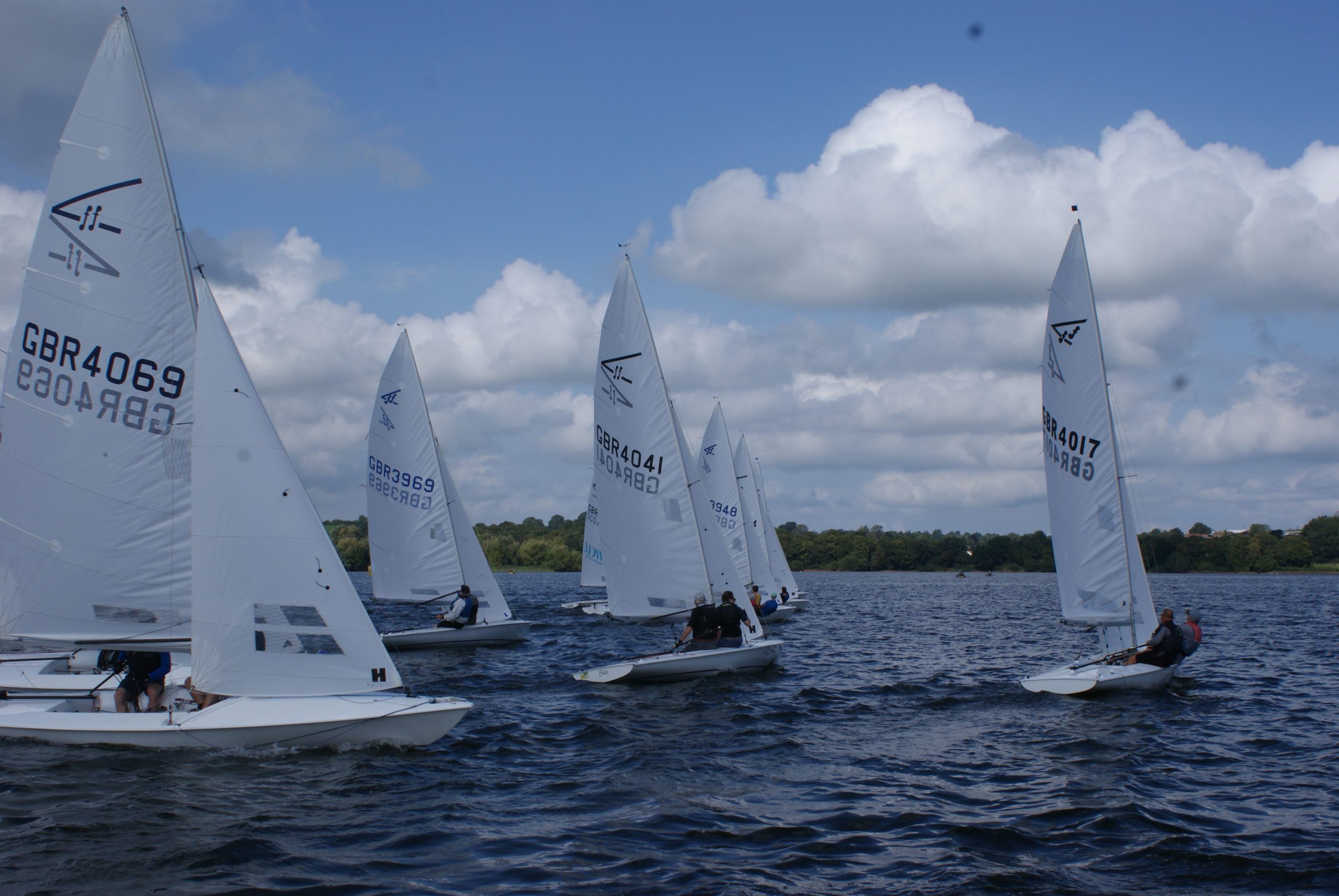 Flying Fifteens at Chew Valley Sailing Club